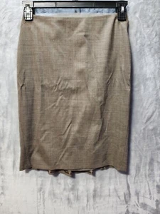 Ann Taylor Knee Length Pencil Skirt Womens 2 Brown Classic Work Preppy - Picture 1 of 6