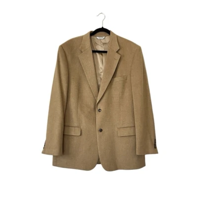 JOSEPH FEISS Mens Camel Hair Blazer Suit Size 46L Sport Coat Casual Jacket - Image 1 of 4