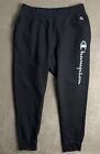 Champion Reverse Weave Black Fleece Jogger Pants Men's Size XL CP4972-999