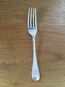 ANTIGUO TENEDOR DE POSTRE PLATA MACIZA PATRÓN INGLÉS ANTIGUO LONDRES 1839 - Imagen 1 de 4