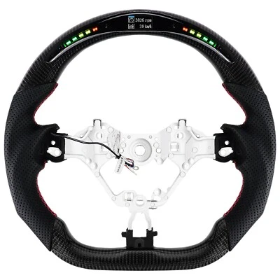 Volante LED de fibra de carbono para TOYOTA 86 GT86 Subaru BRZ 2016-2020 Foto 1 de 4