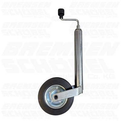 ORIGINAL AL-KO Stützrad Ø 48 mm Rohr 200x50 Stahlfelge max. 150KG Stützlast - Bild 1 von 2