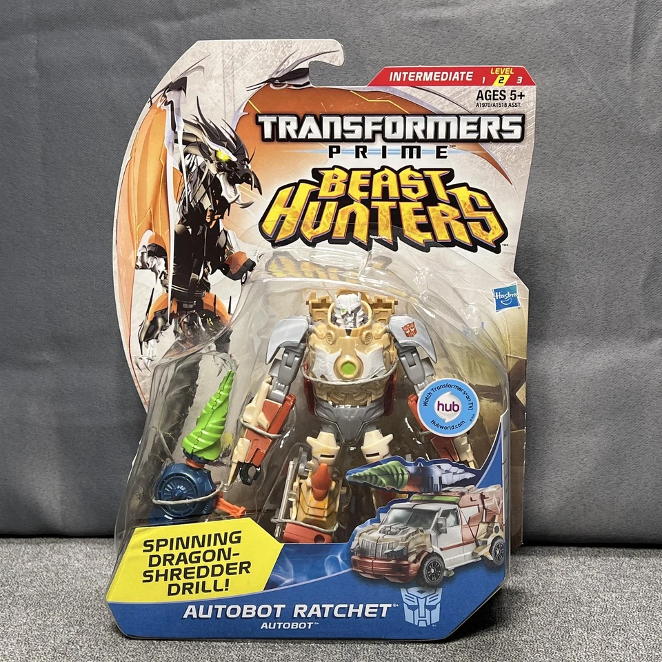 Hasbro Transformers Prime Beast Hunters Autobot Ratchet Figure Deluxe Authentic - Image 1 of 4