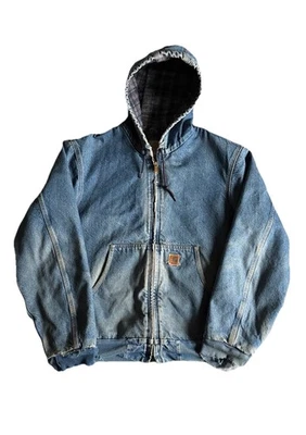 Carhartt Мужская джинсовая куртка одеяло подкладка как можно скорее Rocky J130 D3T - Изображение 1 из 4