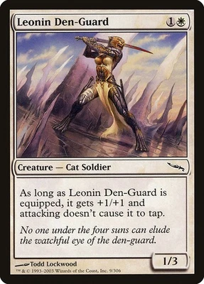 (2x) LEONIN DEN-GUARD - Mirrodin – MTG Magic the Gathering Card - Common - Image 1 of 4