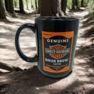 Harley Davidson Genuine Motorcycles Biker Brew Dealers Choice Coffee Tea Mug Cup - Picture 1 of 6