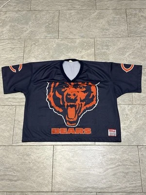 Camiseta deportiva Wilson de los Chicago Bears vintage de la NFL para hombre XXL 2XL azul hecha en Estados Unidos camisa años 90 80 Foto 1 de 4