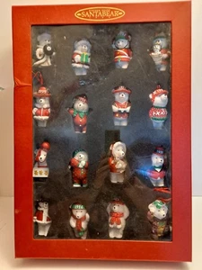 1999 Santa Bear 16 Pc Ornament Set 15 Year Collection 1984-1999 Vintage Hudson’s - Picture 1 of 11