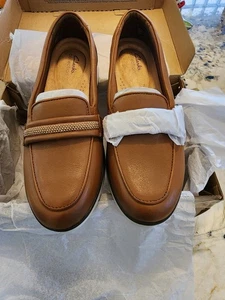 Clarks Collection Damen Halbschuhe hellbraun Gr. 10M Leder gebraucht top mit Karton - Bild 1 von 12