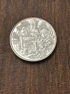 2008 Aquila .999 Fine Silver Doubloon- FINAL YEAR- Mardi Gras Krewe Favor - Picture 1 of 2