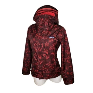 Patagonia Women's XS Snowbelle H2NO Red Black Floral Waterproof Insulated Jacket - Bild 1 von 24
