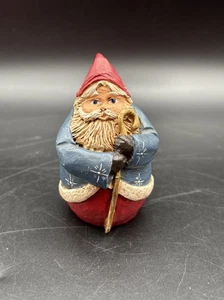 Vintage Early Jim Shore Roly Poly Santa 1990 Signed JS Hard to Find - Picture 1 of 7