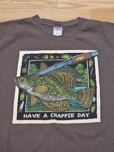 Ray Troll Have A Crappie Day Tshirt Sz L - Picture 1 of 4