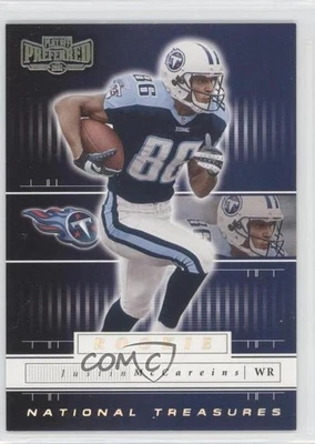 2001 Playoff Preferred National Treasures Silver /275 Justin McCareins Rookie RC - Image 1 of 2