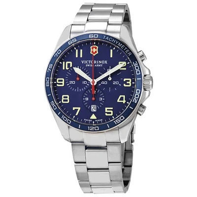 Victorinox Fieldforce Chronograph Quartz Blue Dial Men's Watch 241857 - Image 1 of 3