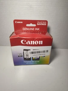 Canon PG-275 / CL-276 Genuine Ink Value Pack (2 Cartridges) NEW/SEALED - Picture 1 of 5