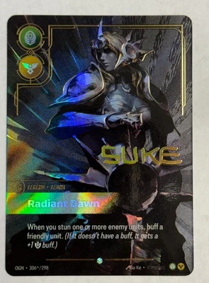 Leona Radiant Dawn Signature 306*/298 Riftbound League of Legends Origins SUKE - Image 1 of 4