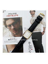 Tank Slim kwarcowy biały nowa bateria cyfry rzymskie japoński męski zegarek na rękę
