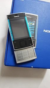 Teléfono móvil Nokia X3-00 (red O2) plateado azul en caja raro - Imagen 1 de 14