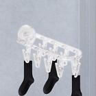Folding Sock Drying Hanger Laundry Clips For Towels Baby Clothes Scarf