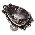 Eudialyte Gemstone Handmade Mother's Day 925 Silver Jewelry Rings "7"
