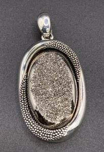 Colgante potenciador noche estrellada Drusy plata esterlina Michael Dawkins 20,2 gramos - Imagen 1 de 7