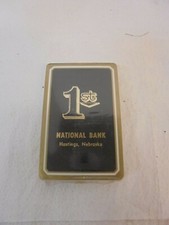 sealed deck of playing cards 1st national bank hastings nebraska congress brand