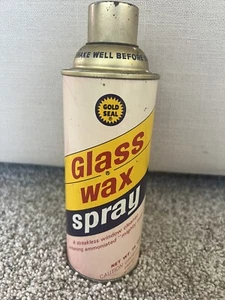 Vintage GOLD SEAL GLASS WAX SPRAY 14 oz 1964 USED Movie Prop - Picture 1 of 8