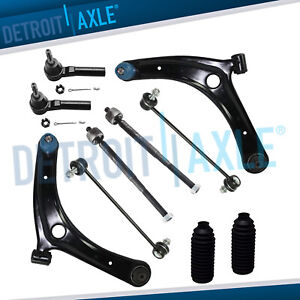 4PCS Front Inner and Outer Tie Rod Links Kit Fit For 2007-2012 Dodge Caliber