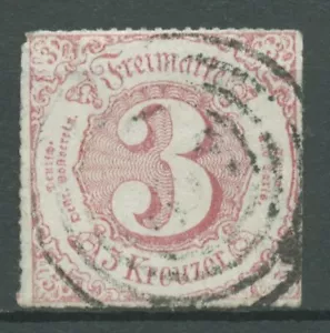Thurn und Taxis 1865 3 cruceros 42 estampados - Imagen 1 de 1