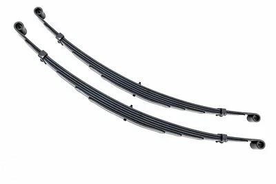 Par de resortes de hoja delanteros Rough Country de 4" para camioneta Dodge W200 4x4 1970-1980 Foto 1 de 4