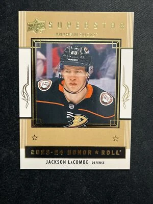 23-24 UD Series 2 Hockey RC Superstar Honor Roll HR43 Jackson LaCombe - Image 1 of 2