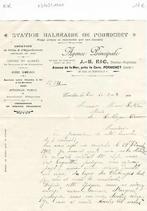 Dépt 44 - Pornichet - Station Balnéaire de Pornichet du 03/03/1911 - Picture 1 of 1