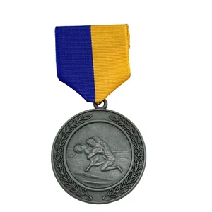 Vintage Cedar Cliff PA HS 1991 Tourney Varsity Wrestling Medal w/ Ribbon & Case - Picture 1 of 9