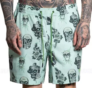 Sullen Art Collective Haubs E-Waist SCM6228 Tattoo Graphic Board Shorts for Men - Picture 1 of 3