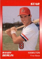 1989 Star #104 Randy Berlin Hamilton Redbirds