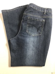 Fashion Bug Bootcut Jeans ~ Women's 14P ~ Blue Denim ~ Cotton Blend ~ High Rise - Picture 1 of 7