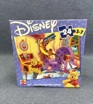 Vintage Disney Winnie the Pooh Painter 24 Piece Puzzle Ages 3-7 (box has dent) - Image 1 of 4