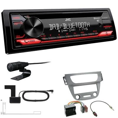 JVC KD-DB622BT DAB inkl Antenne Bluetooth USB Einbauset für Renault Fluence grau - Bild 1 von 4