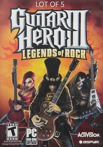 Lot of 5 - Guitar Hero 3 III: Legends of Rock Game Only for PC Sealed New - Picture 1 of 1