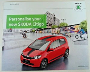 Skoda . Citigo . Citigo Accessories . August 2012 Sales Brochure - Picture 1 of 1