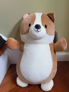 Squishmallows 18" Large Plush Regina Brown and White Corgi Sleepamallows - Picture 1 of 4