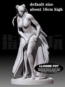 Game Fighter Chun-Li Wedding dress lovely girl Resin 3D Print GK Kit DIY Figure - Picture 1 of 13