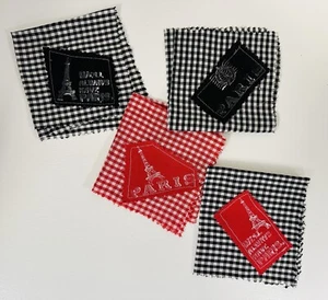 Set Of 4 Unique Paris Cloth Napkins - Picture 1 of 4