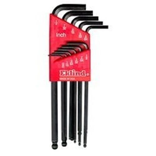 NEW EKLIND 13211 11 PC  BALL END SAE ALLEN HEX KEY WRENCH SET USA MADE 6710438 - Image 1 of 1