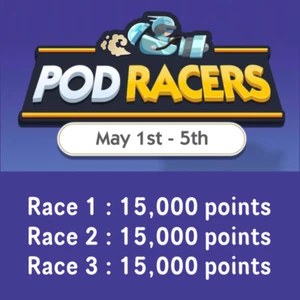 Monopoly Pod Racers Event - Carry Service - 15k points per race 45k total points - Picture 1 of 2
