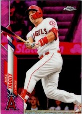 2020 Topps Chrome Mike Trout #1 Pink Refractor Los Angeles Angels NM-MT
