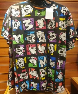 T-Shirt Allover Mickey Color Pop L Disneyland Paris - Picture 1 of 3