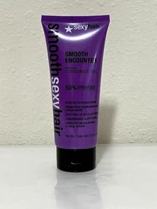 Sexy Hair Smooth Encounter 3.4 oz w Coconut Oil Blow Dry Extender Creme  + Lisse - Picture 1 of 4