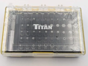 Titan 16061 61 Stück magnetisches Antriebsbit Set Halter Kreuzschlitz Torx Sechskant geschlitzt - Bild 1 von 11